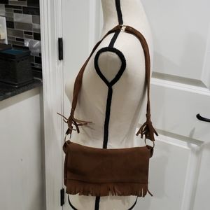 Boho suede purse
